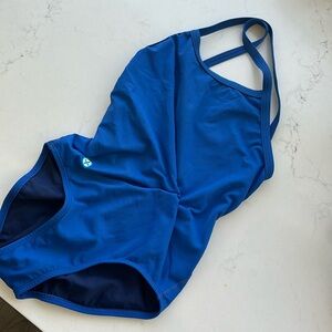 Waterman girls lifeguard swimsuit size 30 blue